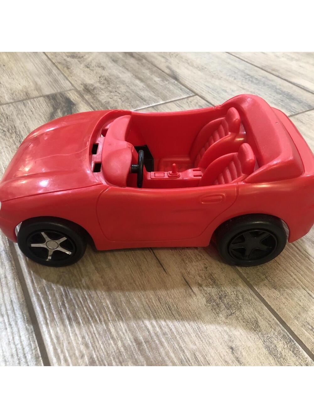 Vintage Barbie Red Convertible Sports Car 1996 Hot Drivin Barbie Car - Picture 3 of 13